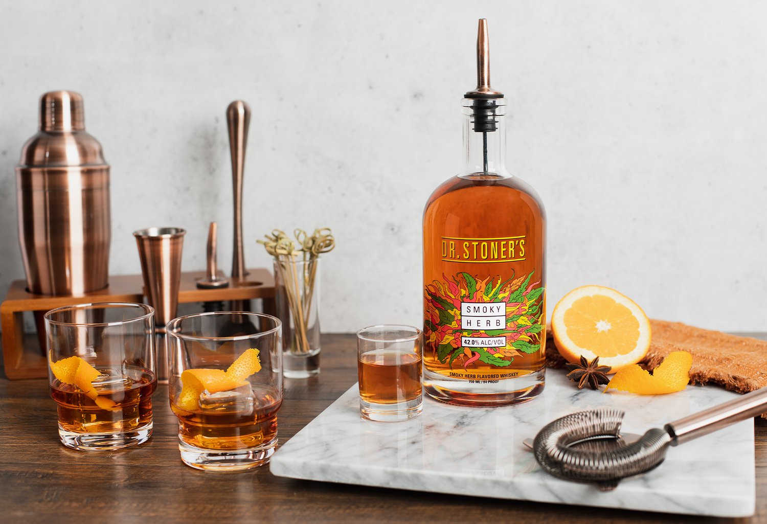 Discover the Exquisite Craftsmanship of Dr. Stoner’s Smoky Herb Whiskey